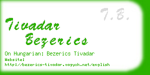 tivadar bezerics business card